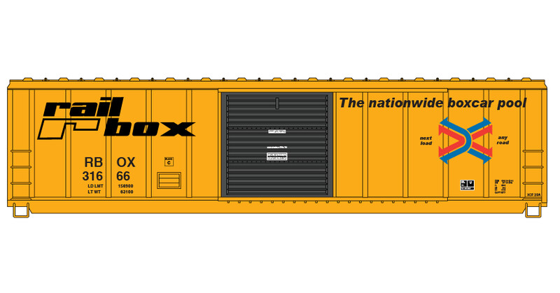 Railbox Box Car Early Scheme Decals