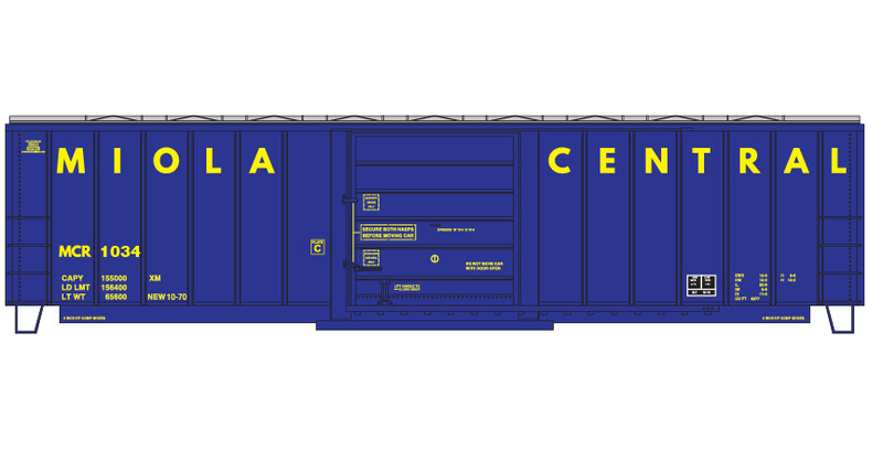 Miola Central Box Car 50ft Lettering Two Side