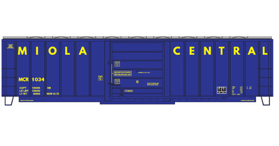 Miola Central Box Car 50ft Lettering Two Side