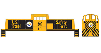 US Steel SL85 Locomotive Black &amp; Yellow Locomotive Decals