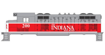 Indiana Railroad CF7 Locomotive Decals