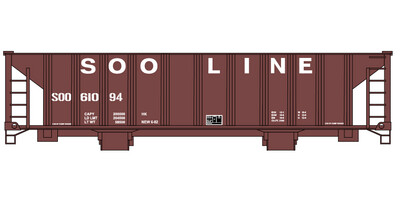 Soo Line Ballast Open Hopper Decals
