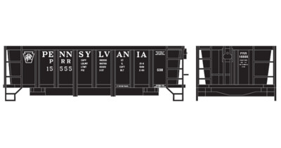 Pennsylvania Railroad G38 Ore Car Decals