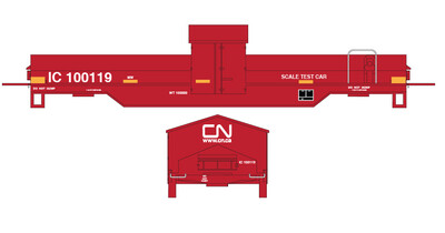 Illinois Central Gulf MOW Scale Test Car CN Scheme Decals