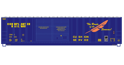Cornplanter Railway Double Box Car Blue Scheme Decals