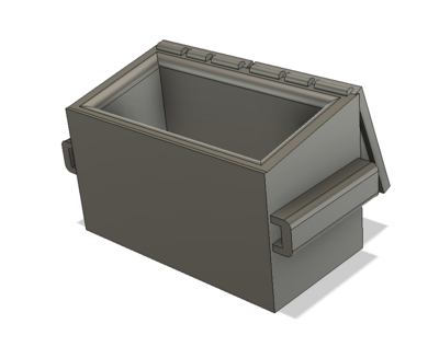 N Scale Detail Parts - Dumpster 2 Yard Open (Qty 2)