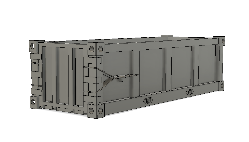 N Scale Detail Parts - Dumpster 22ft 30 Yard (Qty 2)