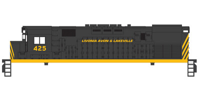 HO Scale - Livonia Avon &amp; Lakeville Family of Railroads Locomotive Decals