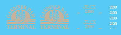 Gardiner Dam Terminal - JLCX 2100 Locomotive Decal Set