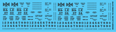 Bessemer & Lake Erie PS2 2 Bay Covered Hopper Decals
