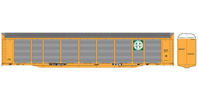 BNSF Bi-Level Autorack TTGX Large Round Logo Decals