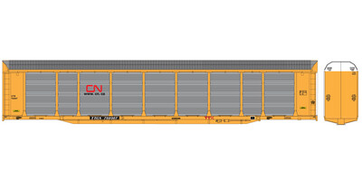 Canadian National Bi-Level Autorack TTGX Red Black Web Logo Decals