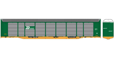 Burlington Northern Bi-Level Green Autorack TTGX Decals