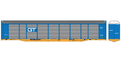 Grand Trunk Bi-Level Autorack TTGX Blue White Logo Decals