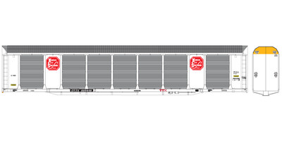 Kansas City Southern Tri-Level Autorack CTTX Large Logo Decals