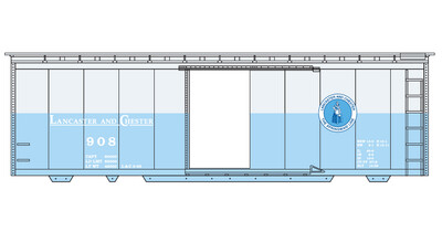 Lancaster Chester 40ft Box Car Decals