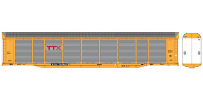 Trailer Train Bi-Level Autorack TTGX Red Logo Decals