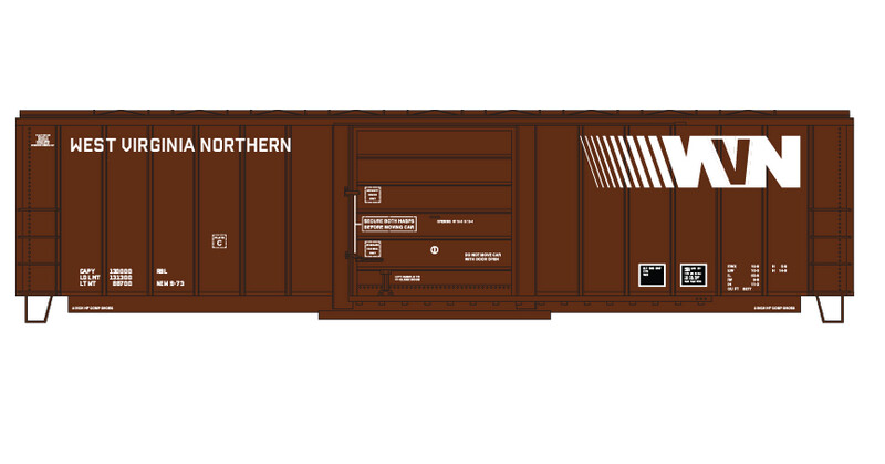 West Virginian Northern Box Car (WVN) - White Lettering