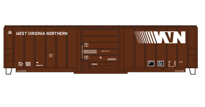 West Virginian Northern Box Car (WVN) - White Lettering