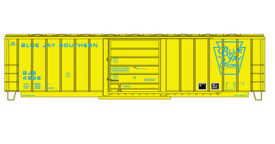 Blue Jay Southern Box Car (BJS) - Blue Lettering
