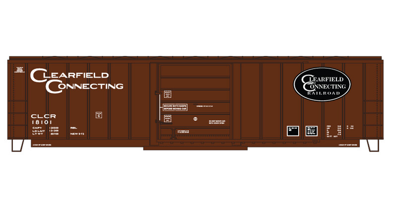 Clearfield Connecting Box Car (CLCR) - White Lettering