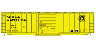 Miola Central Box Car Decal Set - Black Lettering