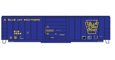 Blue Jay Southern Box Car (BJS) - Yellow Lettering