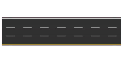 Easy Streets N - Fresh Asphalt-10in 3 Lane Interstate