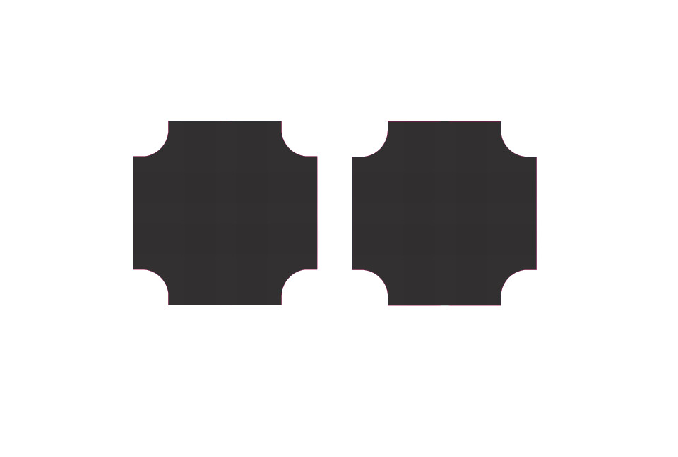 Easy Streets N - Fresh Asphalt Roadway - 4 Way Intersection No Lines