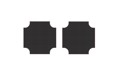 Easy Streets N - Fresh Asphalt Roadway - 4 Way Intersection No Lines