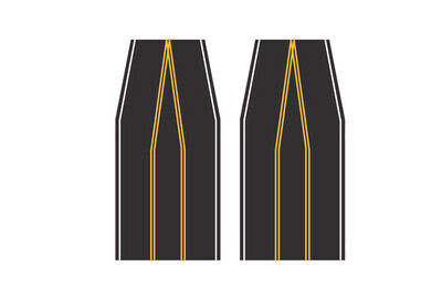 Easy Streets N - Fresh Asphalt-2 to 3 Lane Transition