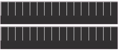 Easy Streets N - Fresh Asphalt-White Straight Parking 1 Lane