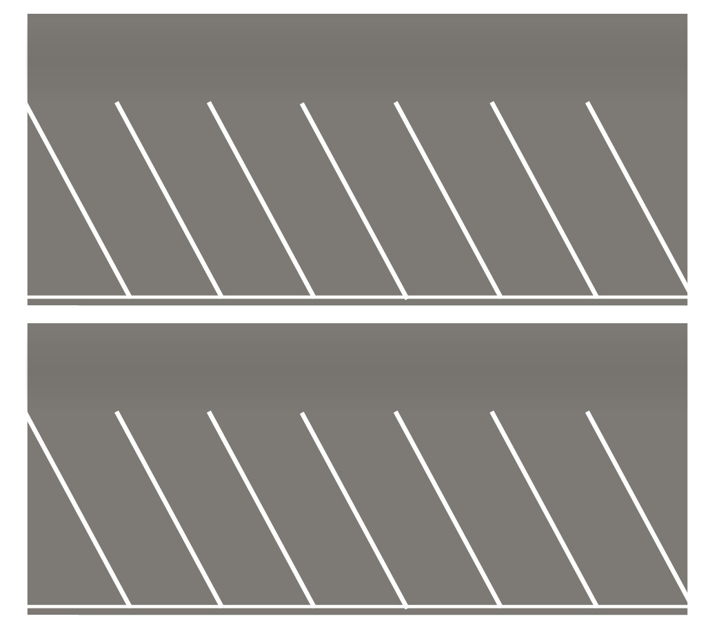 Easy Streets HO - Medium Asphalt-White Angled Parking 1 Lane