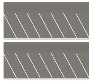 Easy Streets HO - Medium Asphalt-White Angled Parking 1 Lane