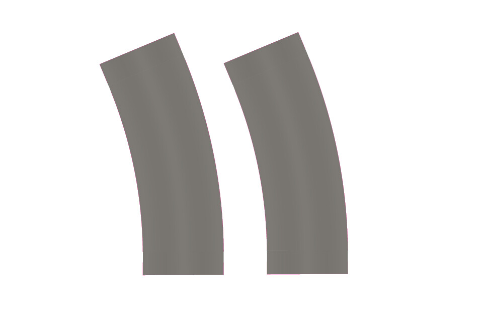 Easy Streets HO - Medium Asphalt-Broad Curve Driveway