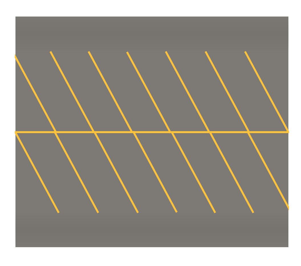 Easy Streets HO - Medium Asphalt-Yellow Angled Parking 2 Lanes
