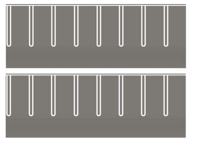 Easy Streets HO - Medium Asphalt-White Straight Parking 1 Lane Wide