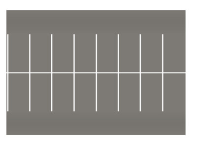 Easy Streets HO - Medium Asphalt-White Straight Parking 2 Lanes