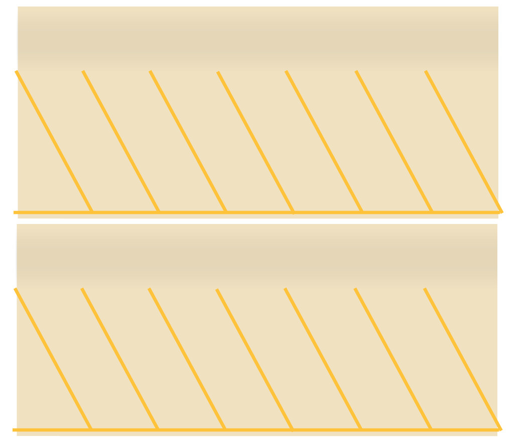 Easy Streets HO - Aged Concrete-Yellow Angled Parking 1 Lane