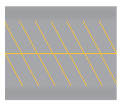 Easy Streets HO - Aged Asphalt-Yellow Angled Parking 2 Lanes