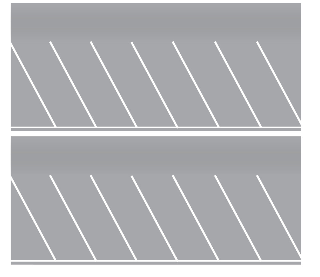 Easy Streets HO - Aged Asphalt-White Angled Parking 1 Lane
