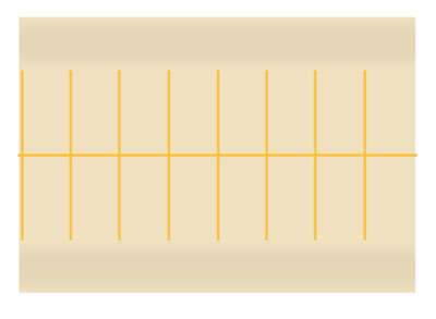 Easy Streets HO - Aged Concrete-Yellow Straight Parking 2 Lanes