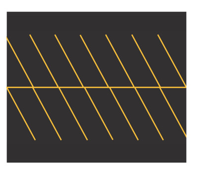Easy Streets HO - Fresh Asphalt-Yellow Angled Parking 2 Lanes