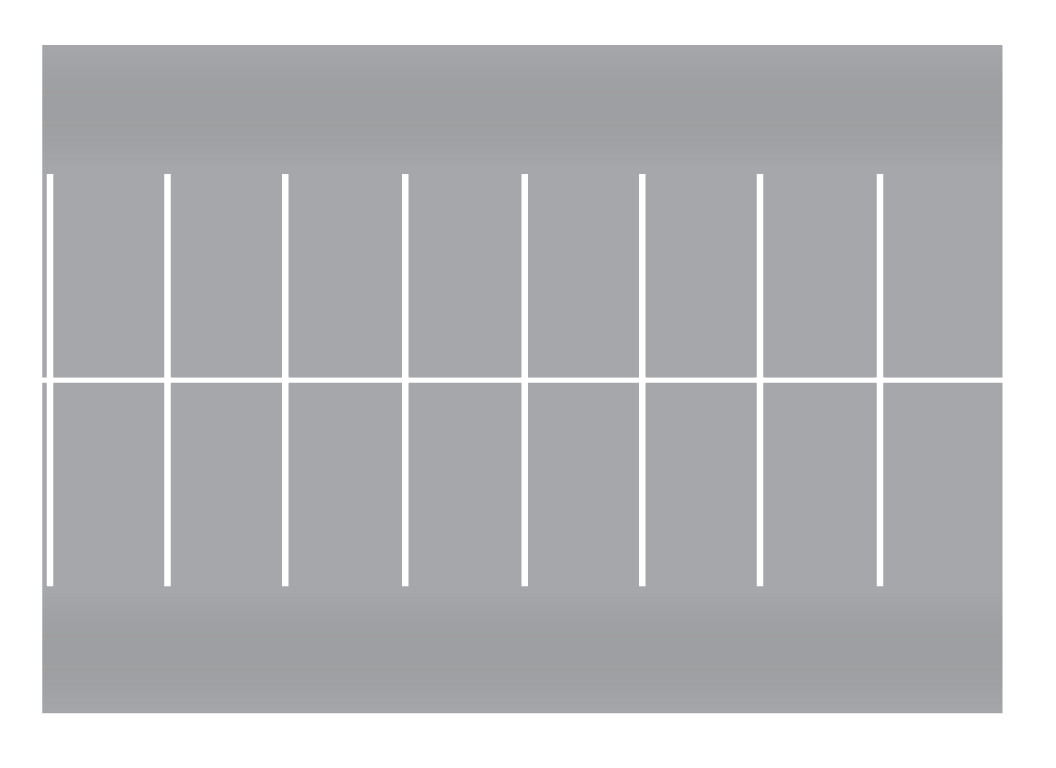Easy Streets HO - Aged Asphalt-White Straight Parking 2 Lanes