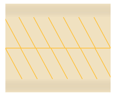 Easy Streets HO - Aged Concrete-Yellow Angled Parking 2 Lanes