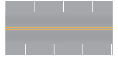 Easy Streets HO - Aged Asphalt-10in Parallel Parking