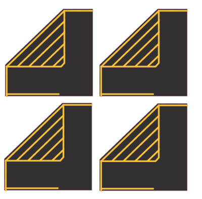 Easy Streets N - Fresh Asphalt Roadway - Yellow Straight Parking Corners