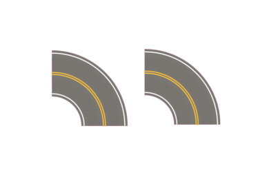 Easy Streets N - Medium Asphalt-Tight Curve No Passing