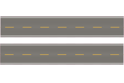 Easy Streets N - Medium Asphalt-10in Double Passing Section