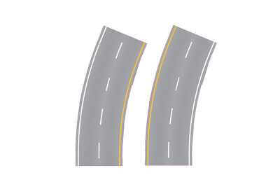 Easy Streets N - Aged Asphalt-Broad Curve Interstate